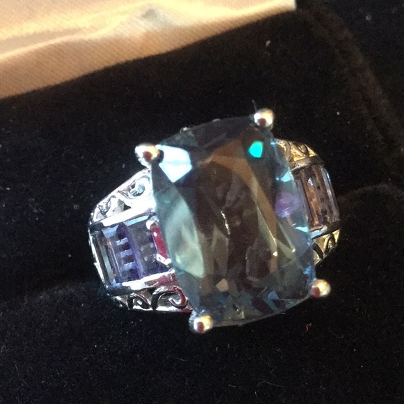 Gem & Mineral Show Jewelry - Exquisite London Blue Topaz Ring